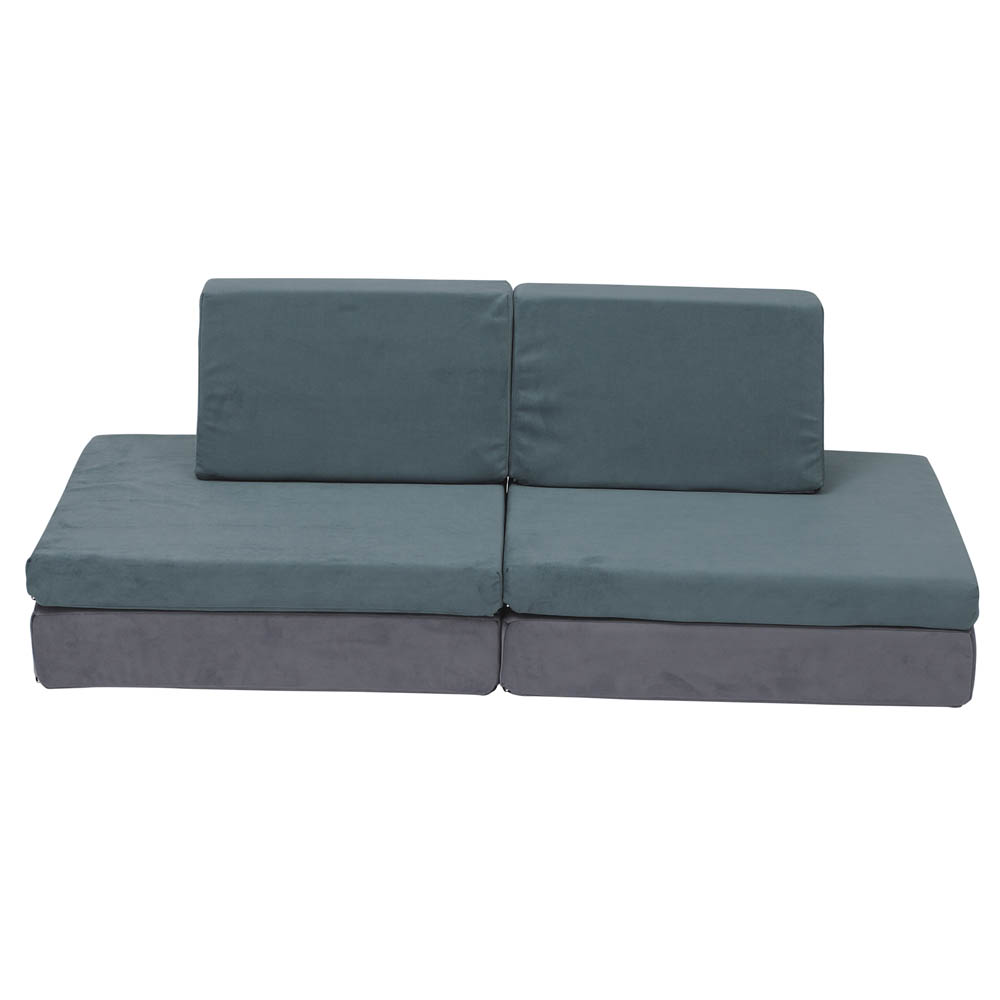 Blue Mats as a Sofa