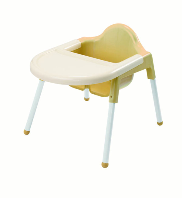 Beige and White Highchair