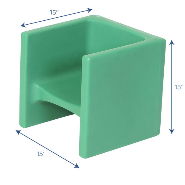 Green Chair with Dimensions