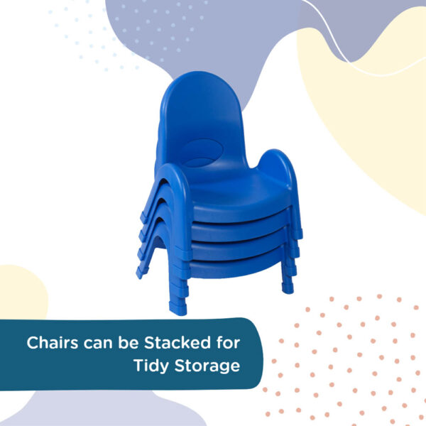 Blue Chair with Armrest